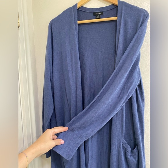 Halogen Blue Women's Cardigan Size 1X long line duster - Picture 5 of 5
